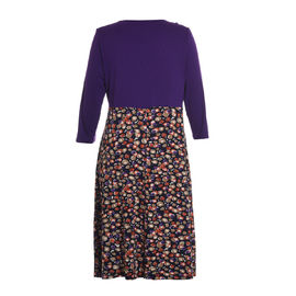 Cotton And Chiffon Women'S Plus Size Casual Long Dresses For Spring Autumn