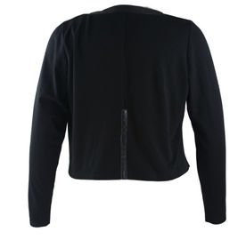 Women Open Placket Ladies Short Formal Jackets With PU Strap For Decoration